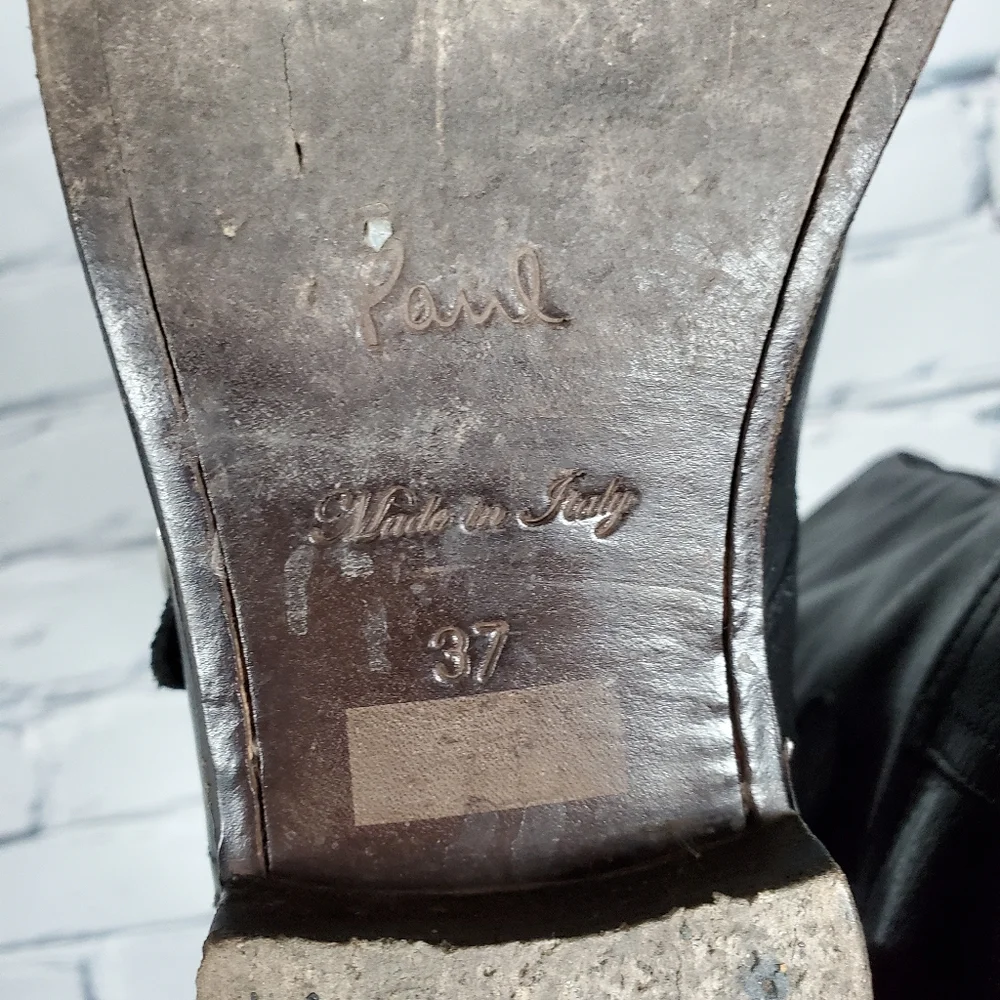 Paul Smith Black Leather Biker Boots - Picture 7 of 10
